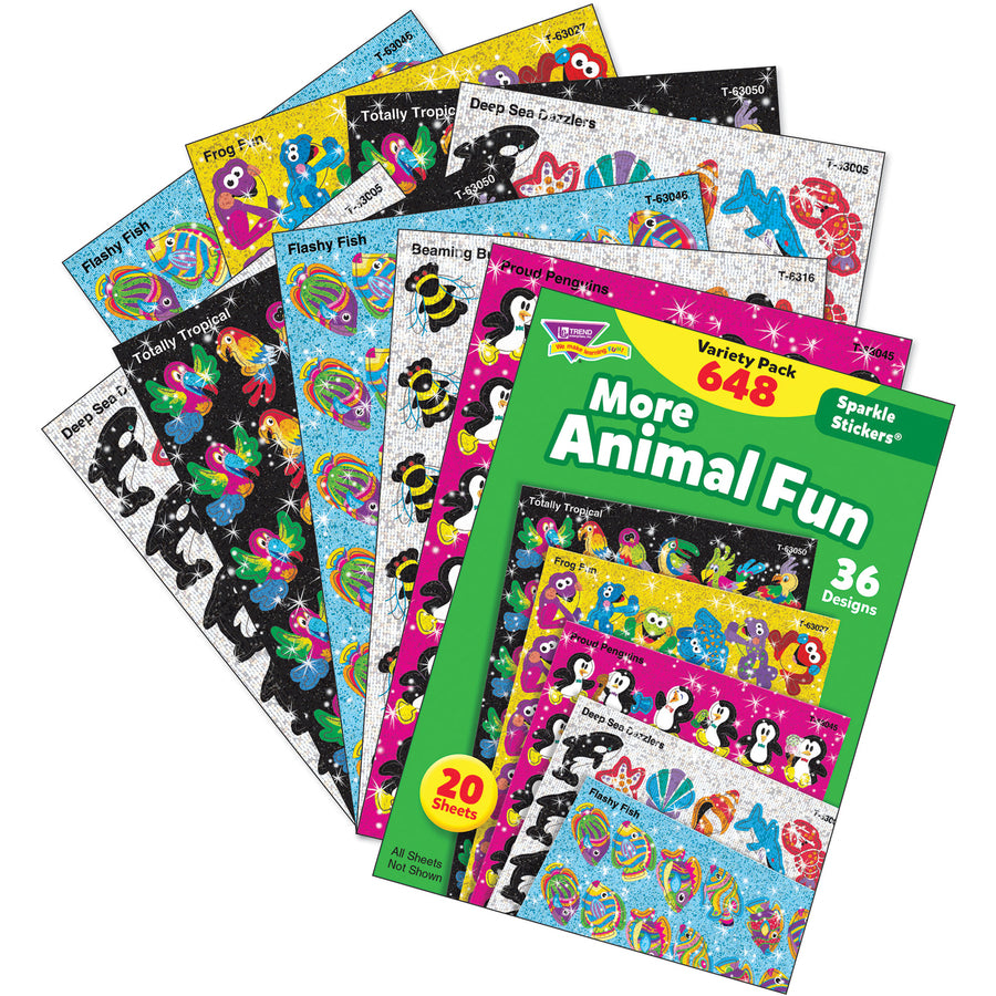Trend Animal Fun Stickers Variety Pack (63910)