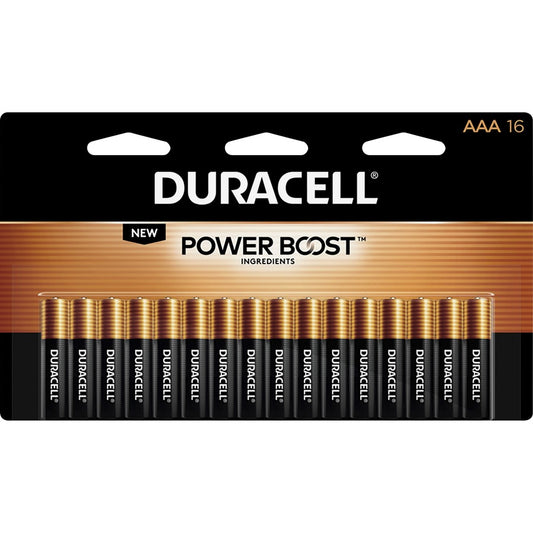 Duracell Coppertop Alkaline AAA Battery 16-Packs (MN2400B16ZCT)