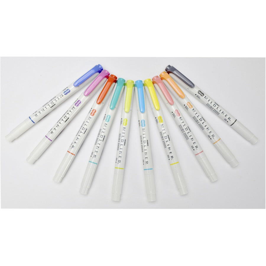 Zebra Pen Mildliner Double-ended Assorted Highlighter Set 10PK (78501)