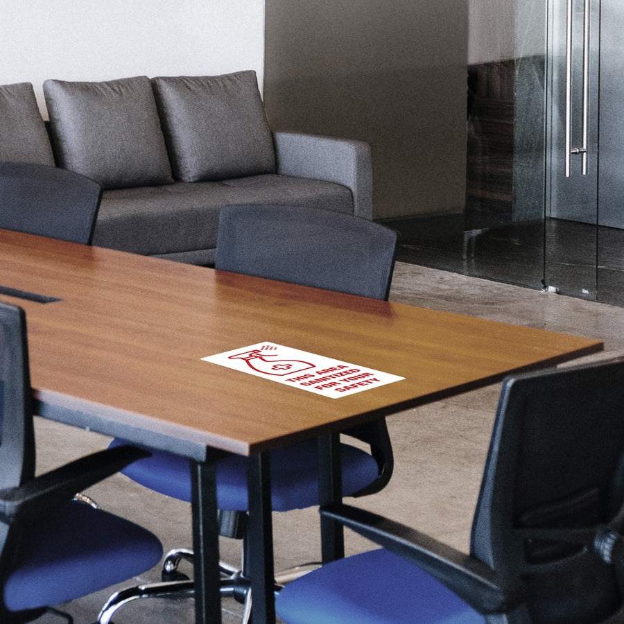 Surface Safe THIS AREA SANITIZED Decals (83080)