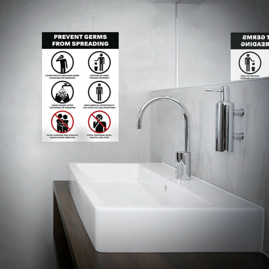 Surface Safe PREVENT GERMS Wall Decals (83174)