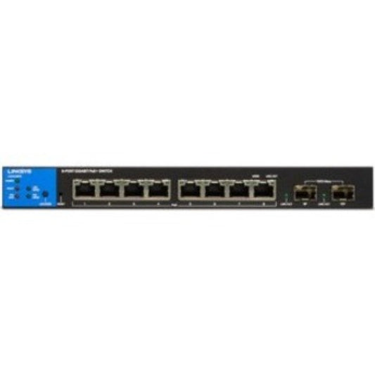 Linksys 8-Port Managed Gigabit PoE+ Switch with 2 1G SFP Uplinks (LGS310MPC)