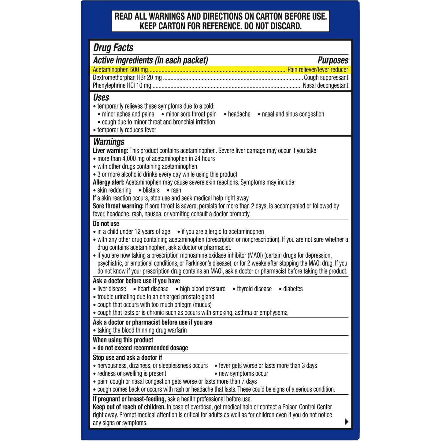 Theraflu Multi-Symptom Severe Cold & Cough Medicine (91706)