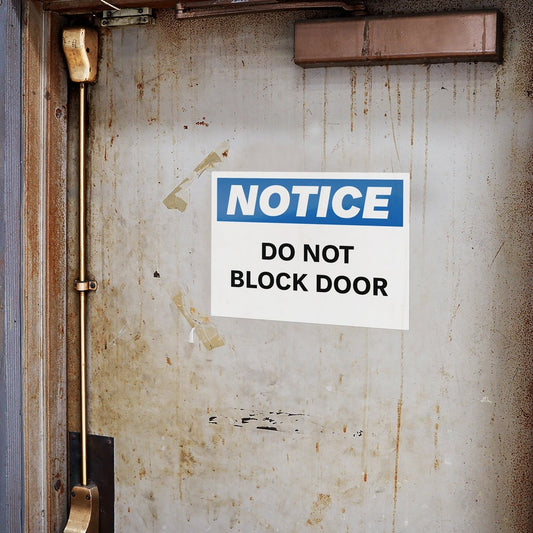 NOTICE Header Self-Adhesive Outdoor Sign (61555)