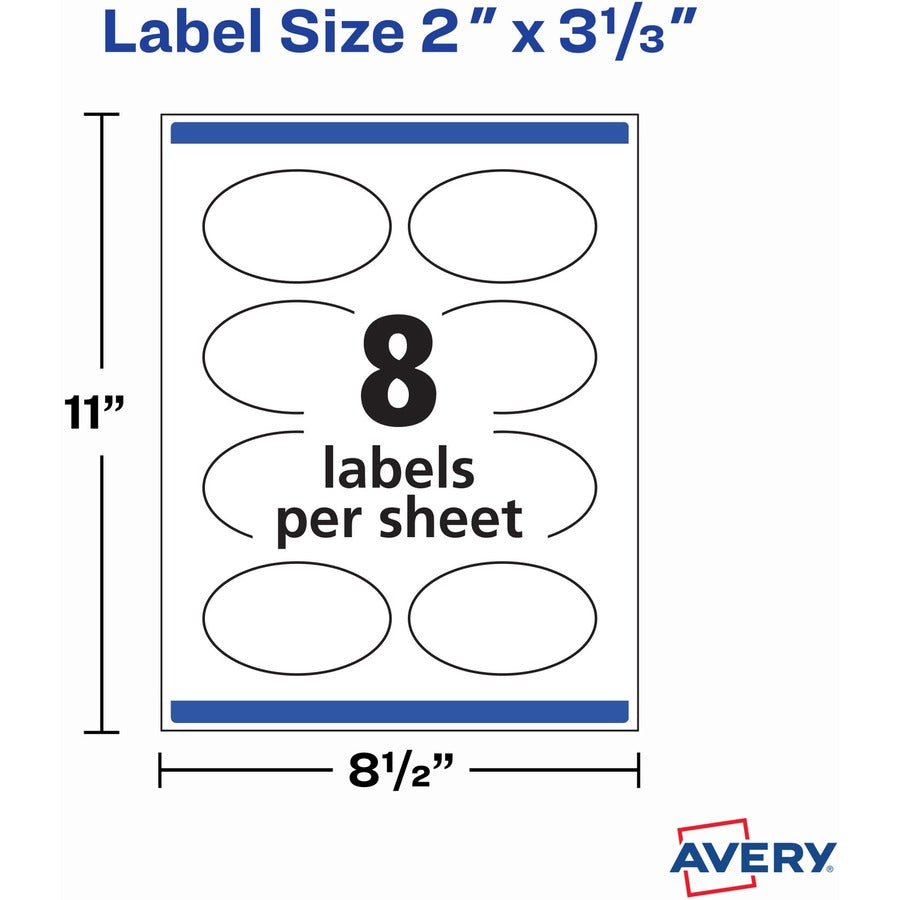 Matte White Sure Feed Labels (22570)