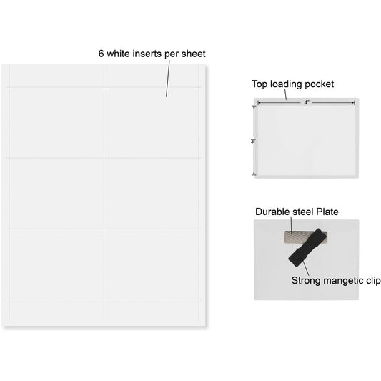 Business Source Magnetic Name Badges (18305)