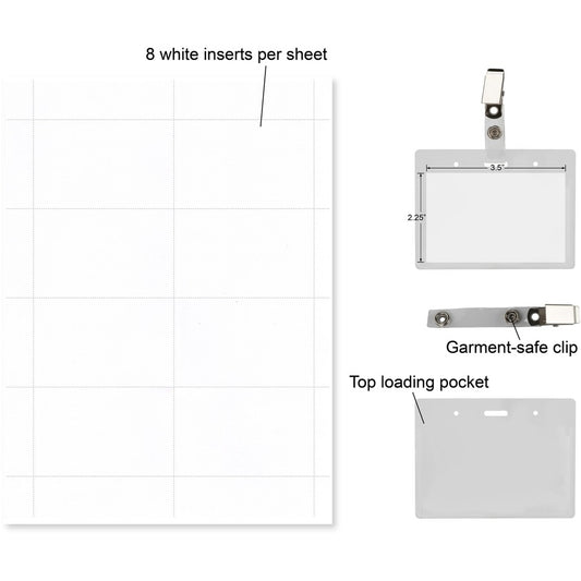Business Source Deluxe Badge Holders (18306)