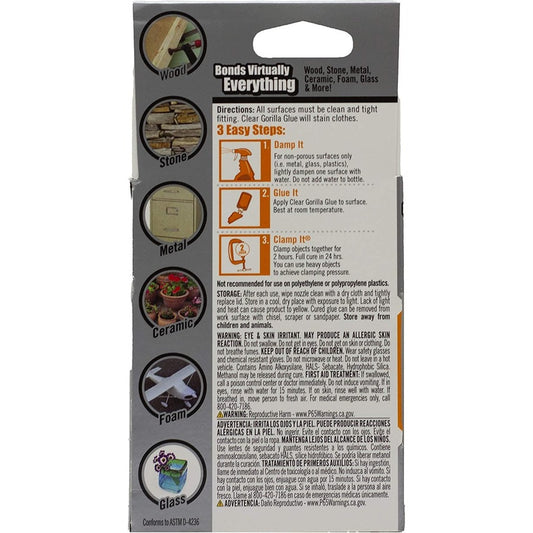 Gorilla Glue Gorilla Clear Glue (4500102)
