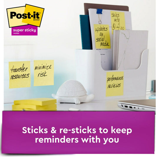 Super Sticky Dispenser Notes - Canary Yellow (R33018SSCYCP)