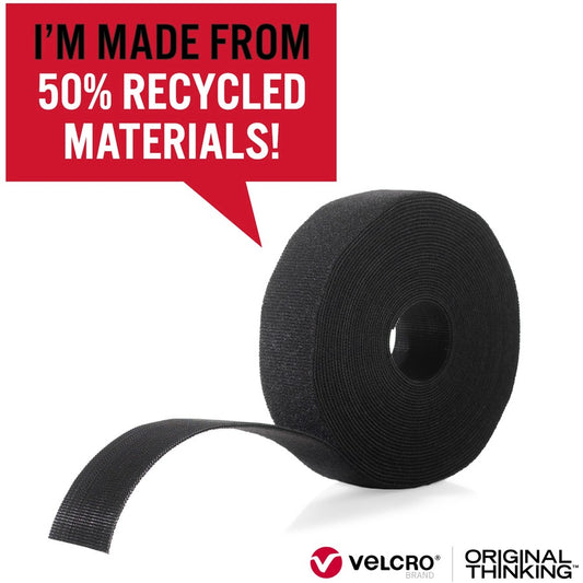 Strap,Adjustable,Reusable,Recycled,1"x10',Black (30188)