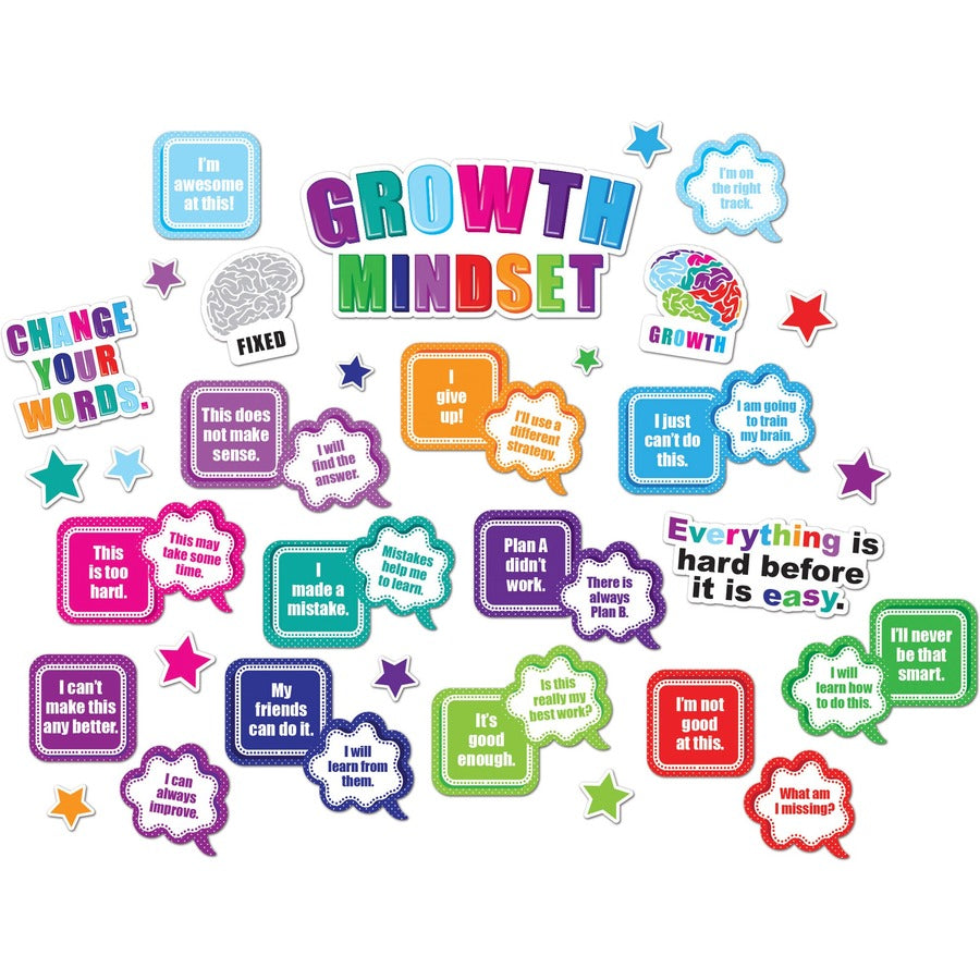 Ashley Smart Poly Growth Mindset Mini Bulletin Board Set (96009)