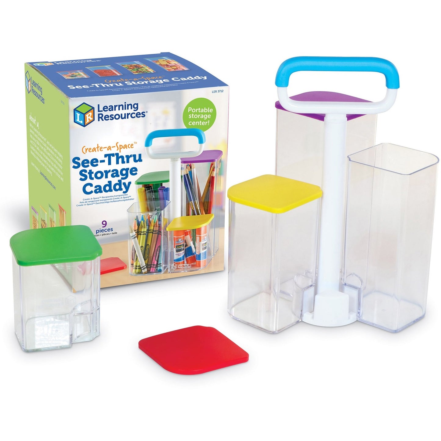 Learning Resources Create-a-Space SeeThru Storage Caddy (LER3712)