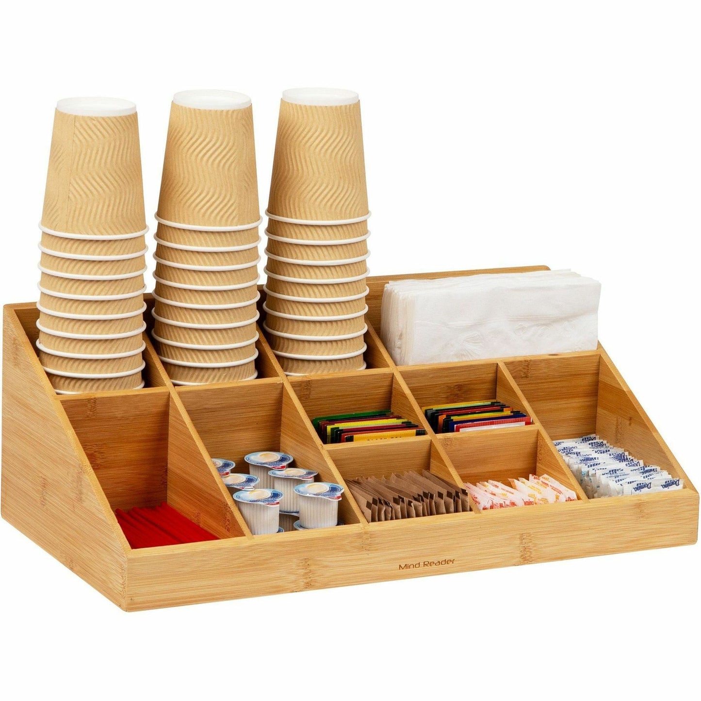 Mind Reader Bali 11-Compartment Bamboo Organizer (COMORGBM)