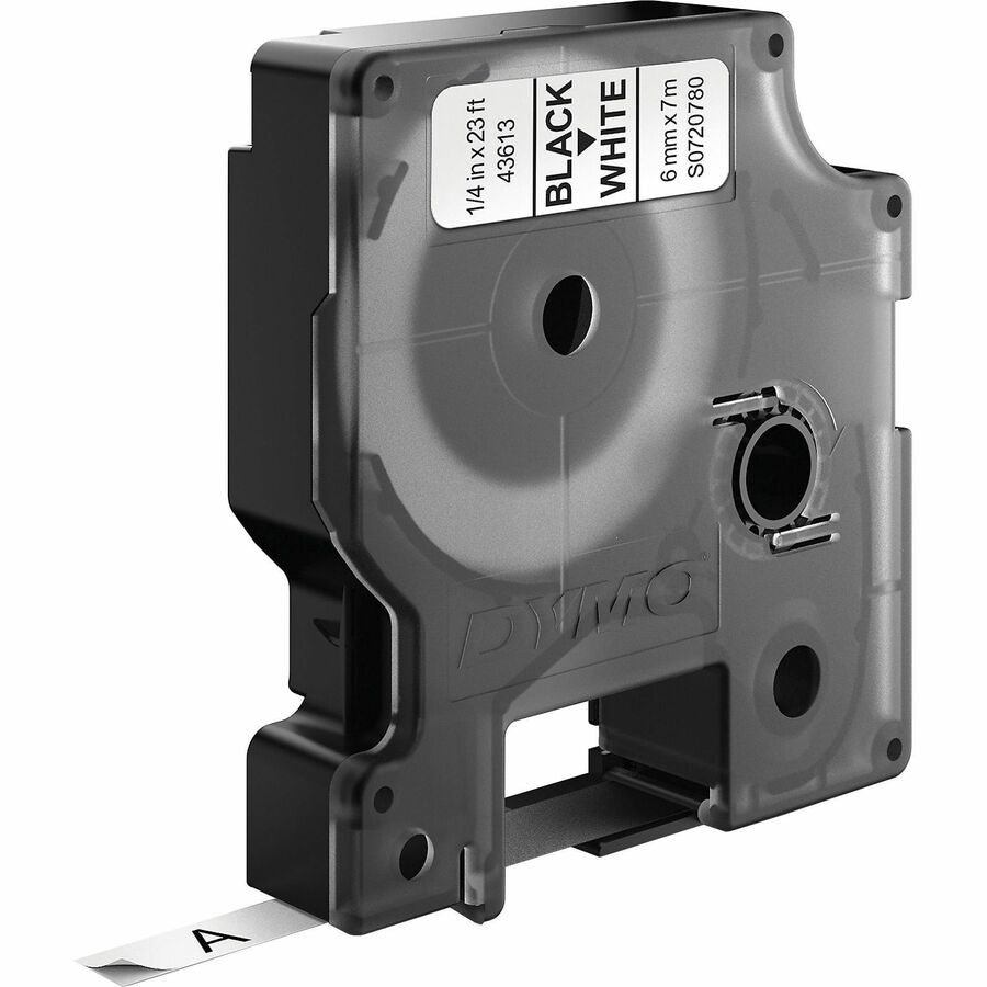 Dymo S0720780 D1 43613 Tape 6mm x 7m Black on White