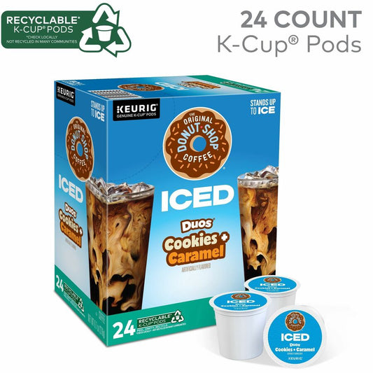 K-Cup Iced Duos Cookies and Caramel Coffee (9881)