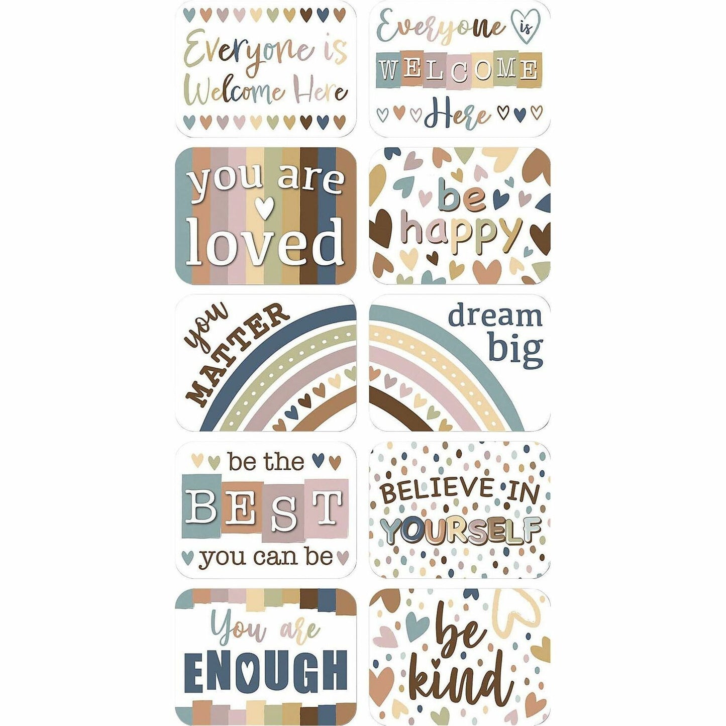 Ashley Nonmagnetic Mini Whiteboard Erasers (78018)