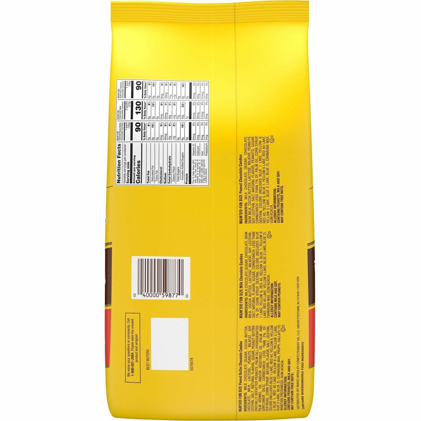 M&M's Chocolate Candies Lovers Variety Bag (SN59877)