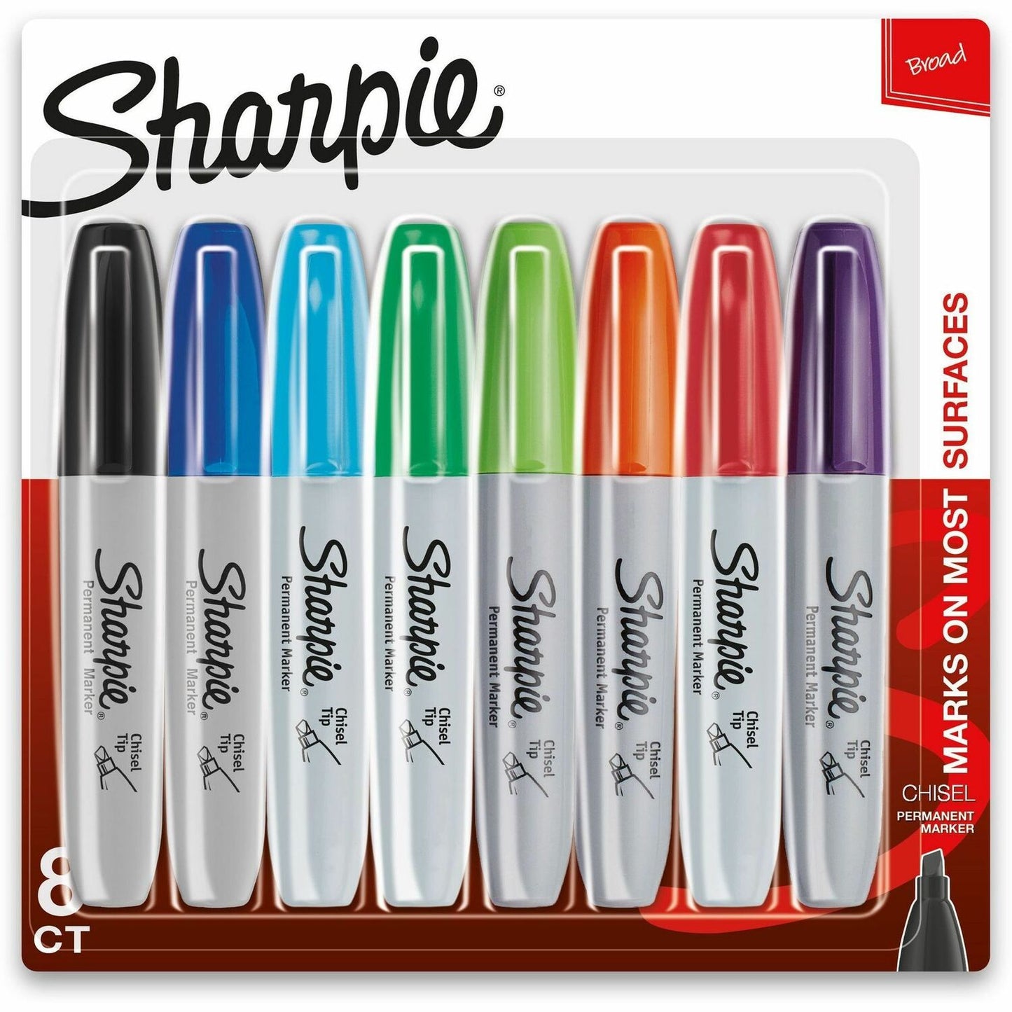 Sharpie Chisel Tip Permanent Markers (38250PPA)