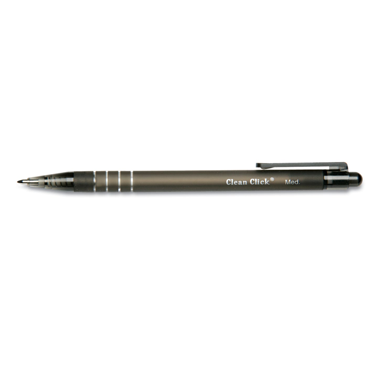 AbilityOne 7520014220314, SKILCRAFT Clean Click Ballpoint Pen, Retractable, Medium 1 mm, Black Ink, Black Barrel, Dozen