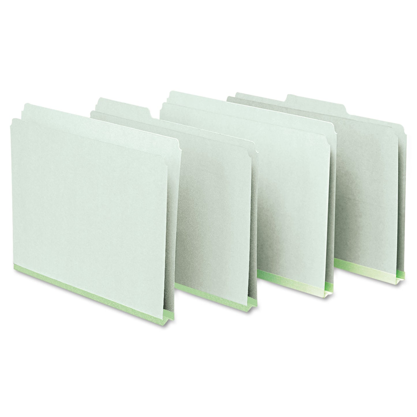 Pendaflex Pressboard Expanding File Folders, 1/3-Cut Tabs: Assorted, Letter Size, 1" Expansion, Green, 25/Box (17167)