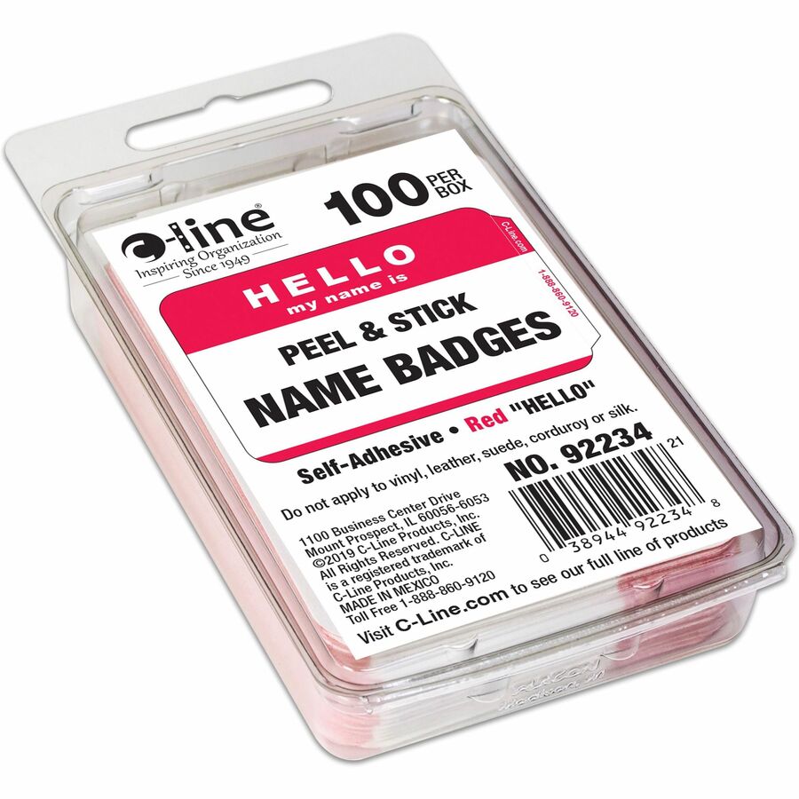 C-Line HELLO my name is... Name Tags (92234)