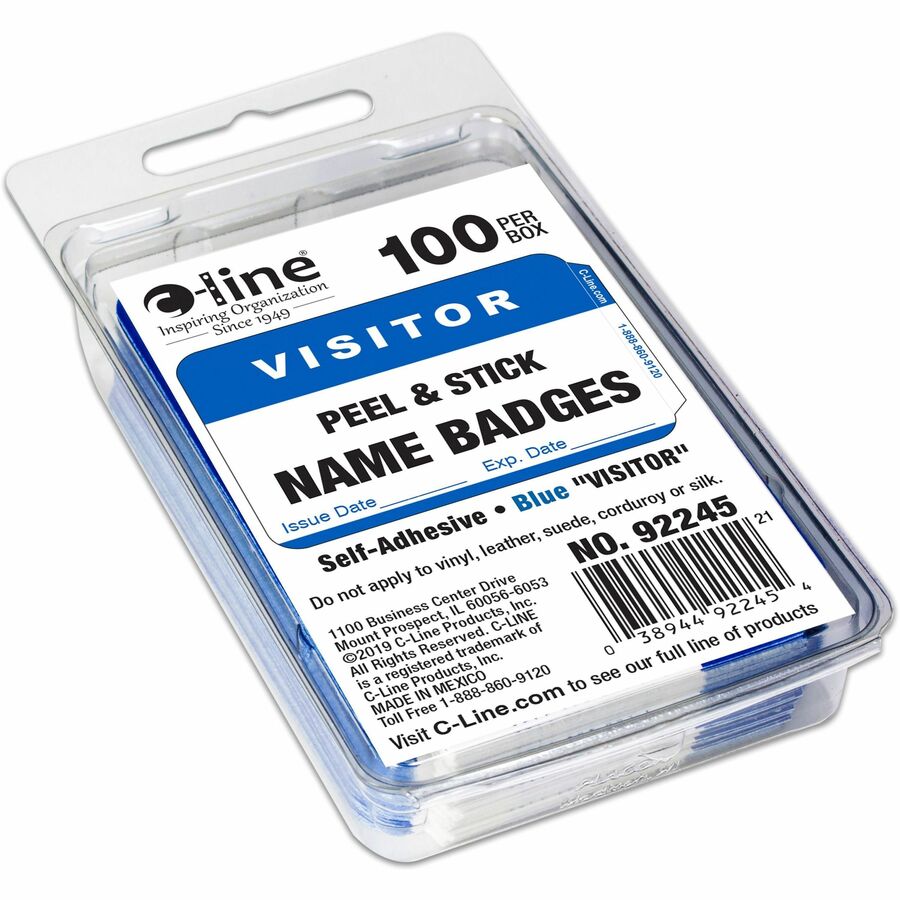 C-Line Visitor Name Tags (92245)