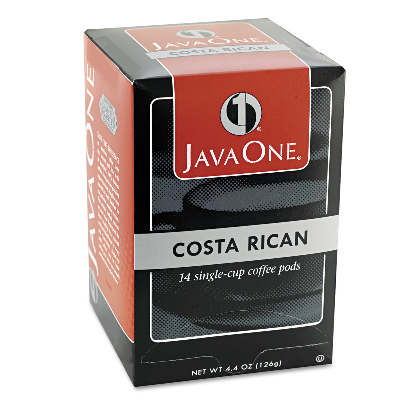 Java One Coffee Pods, Estate Costa Rican Blend, Single Cup, 14/Box (30400)