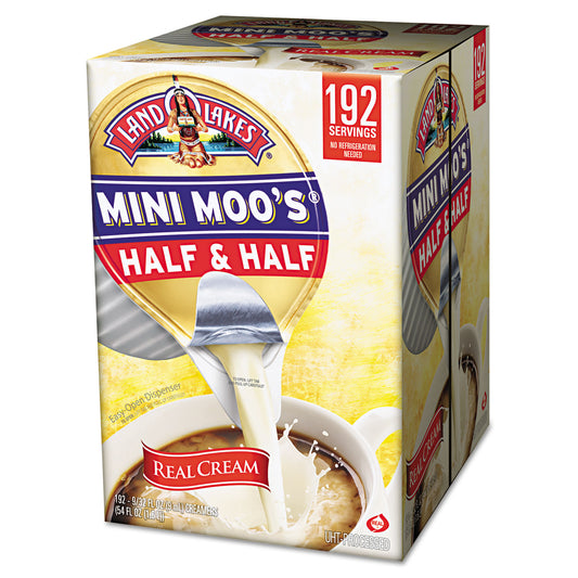 Land O' Lakes Mini Moo's Half and Half, 0.3 oz, 192/Carton (827976)