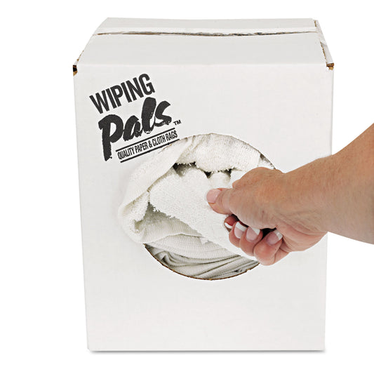 HOSPECO Counter Cloth/Bar Mop, 15.5 x 17, White, Cotton, 60/Carton (536605DZBX)