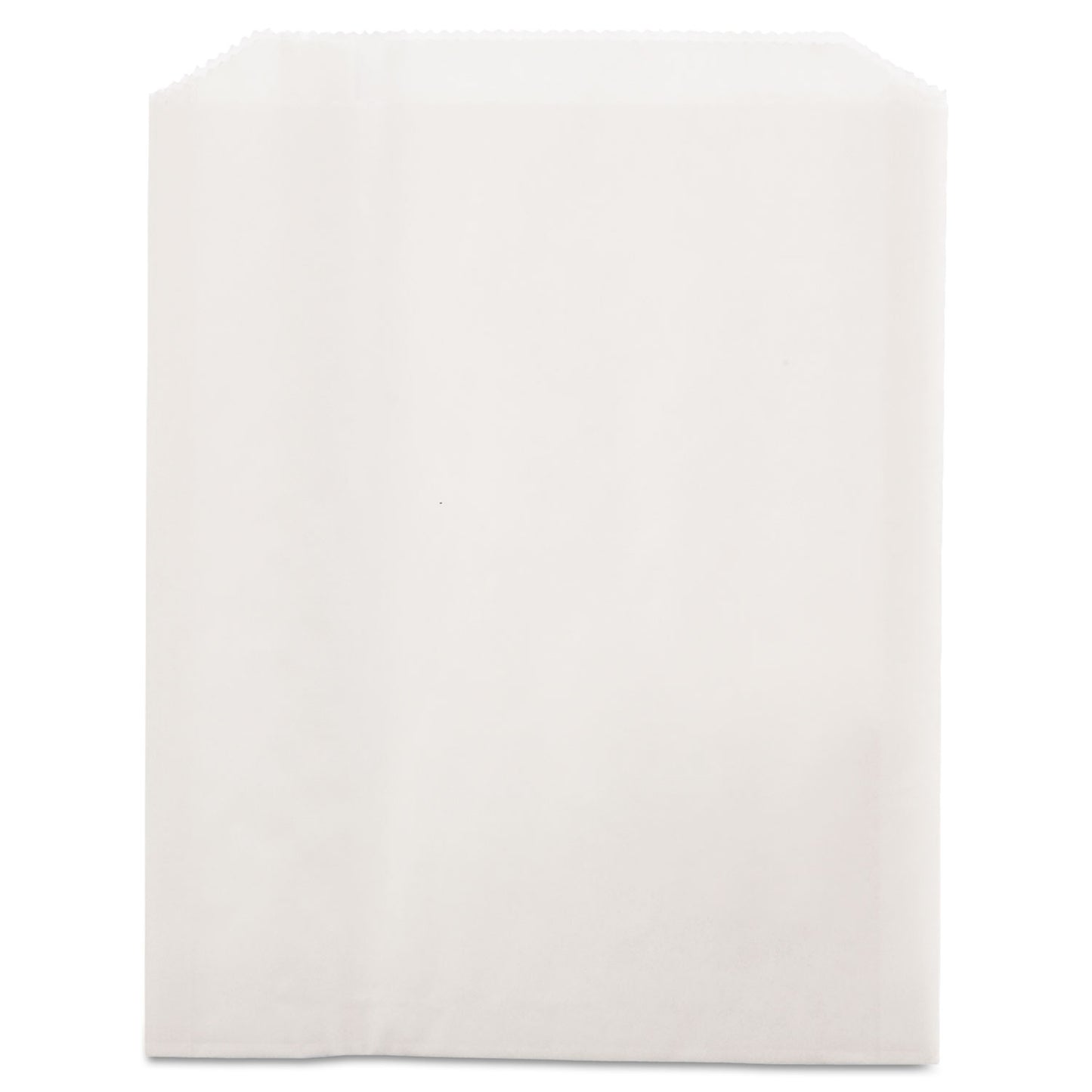 Bagcraft Grease-Resistant Single-Serve Bags, 6" x 0.75" x 7.25", White, 2,000/Carton (450019)