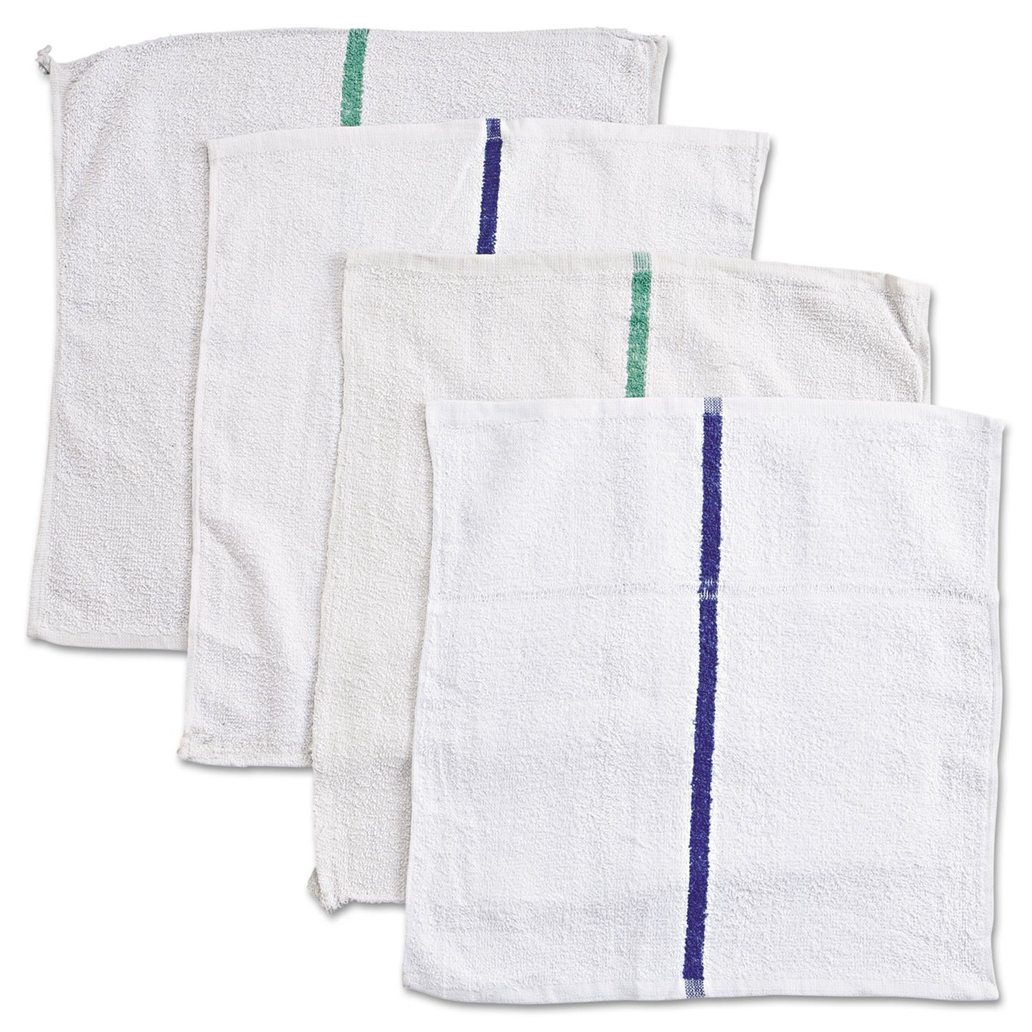 HOSPECO Counter Cloth/Bar Mop, 15.5 x 17, White, Cotton, 60/Carton (536605DZBX)
