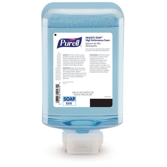 PURELL HEALTHY SOAP with CLEAN RELEASE Technology Refill, For ES10 Dispensers, Fragrance-Free, 1,200 mL, 2/Carton (838502CT)