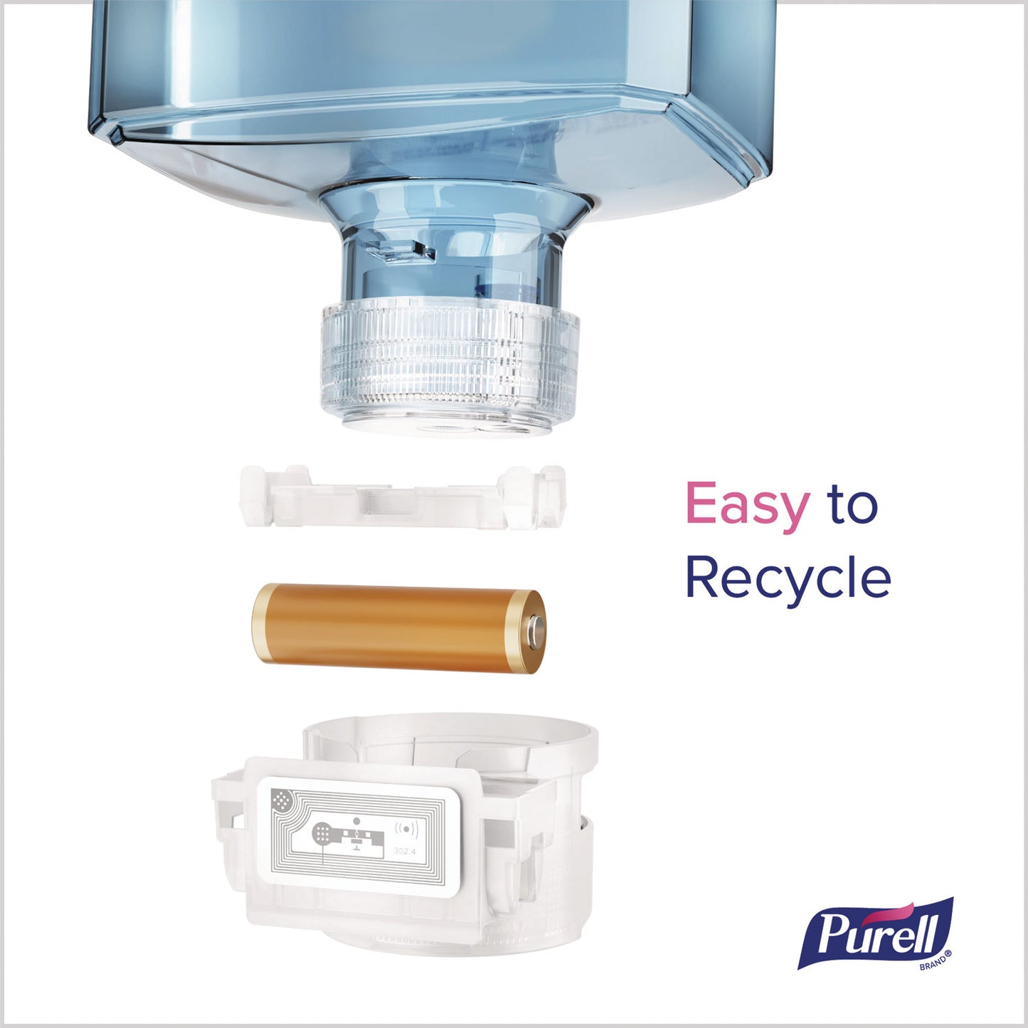 PURELL HEALTHY SOAP with CLEAN RELEASE Technology Refill, For ES10 Dispensers, Fragrance-Free, 1,200 mL, 2/Carton (838502CT)