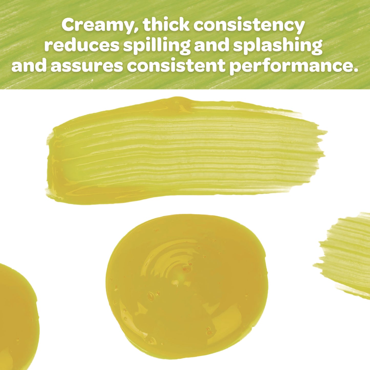 Crayola Artista II Washable Tempera Paint, Yellow, 32 oz Bottle (543132034)