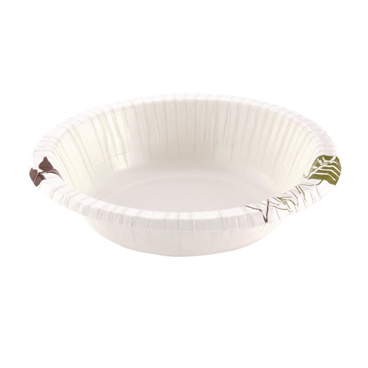 Dixie Pathways Heavyweight Paper Bowls, WiseSize, 12 oz, Green/Burgundy, 125/Pack (SXB12WSPK)