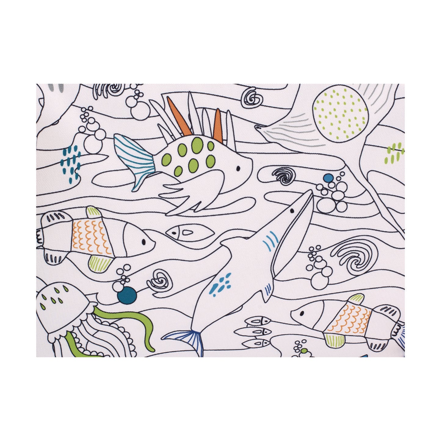 Crayola Color-Your-Own Lunch Bag with Marker Set, Oceanfront, 9.5 x 3.5 x 7.5, Blue Camo (B23CL56807ST)