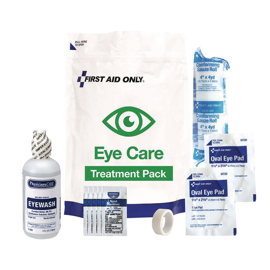 First Aid Only Eye Care Treatment Pack, 10 Pieces, Resealable Plastic Bag (91168)