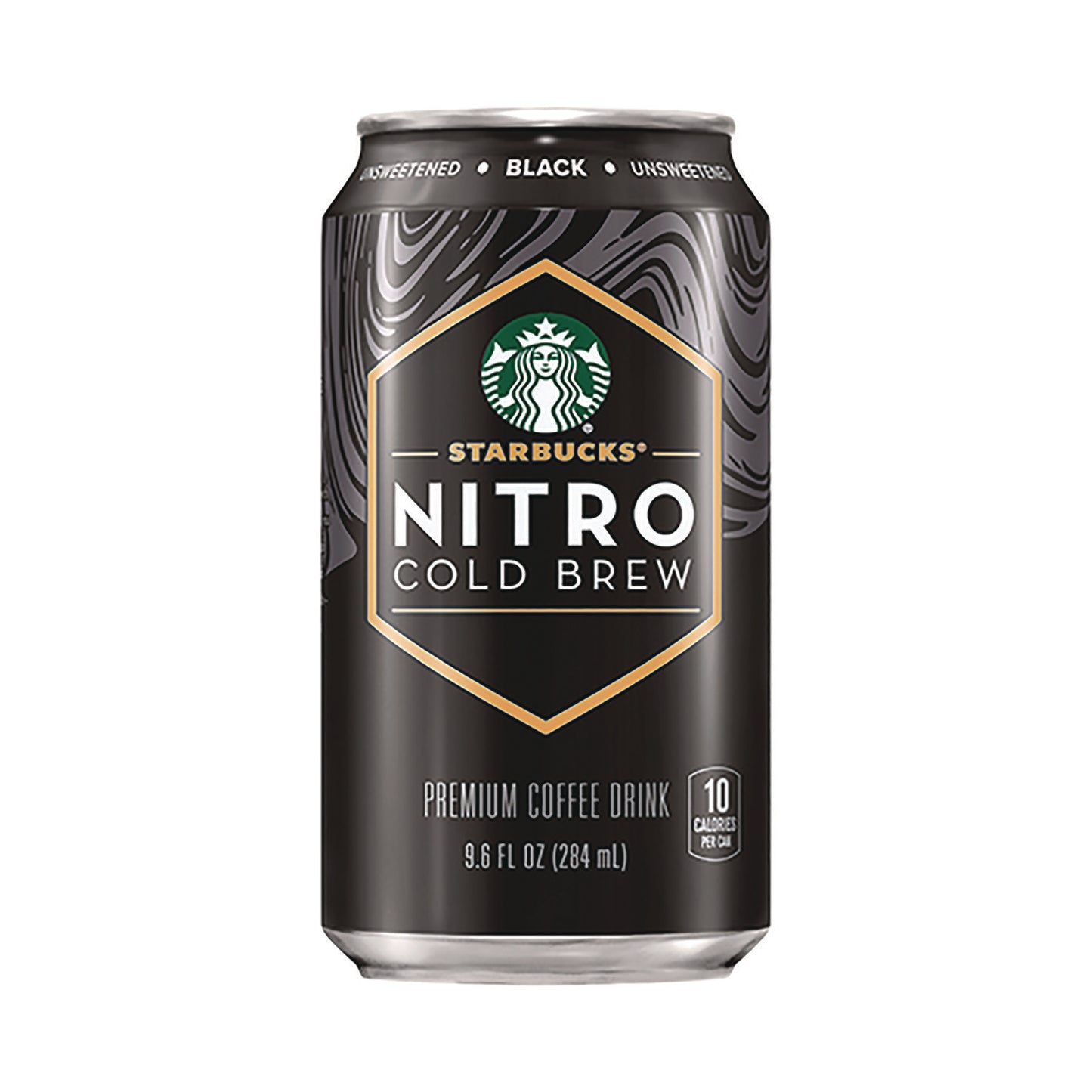 Starbucks Nitro Cold Brew Coffee, Black Unsweetened, 9.6 oz Can, 12/Carton (PEP19286)