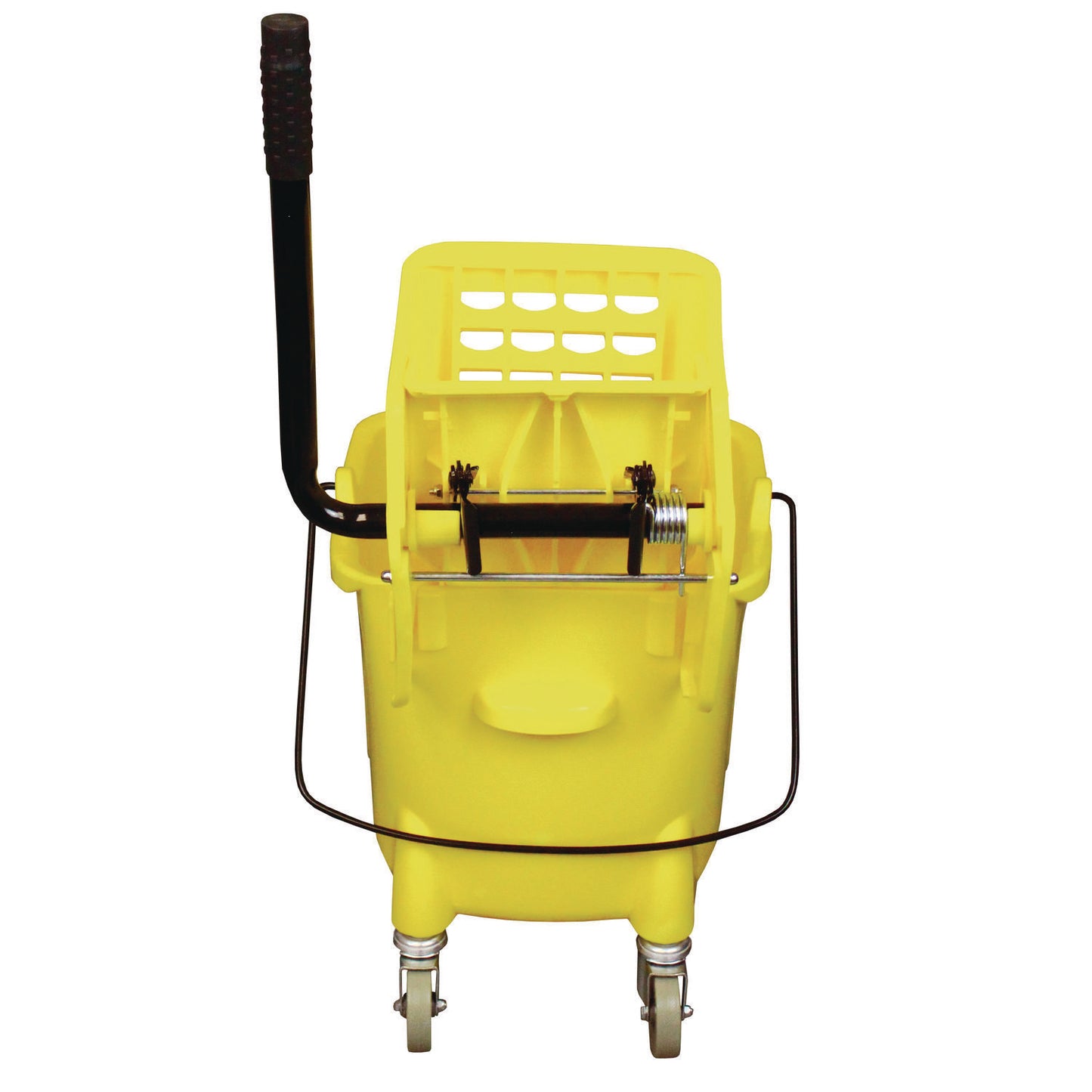 Impact Side-Press Wringer and Plastic Bucket Combo, 12 to 32 oz, Yellow (7Y26363Y)