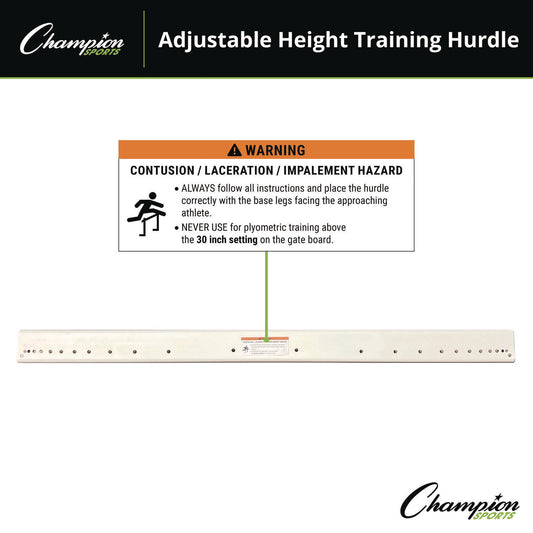 Champion Sports Adjustable Training Hurdle, 41" x 14", 1" Tube dia (PH)