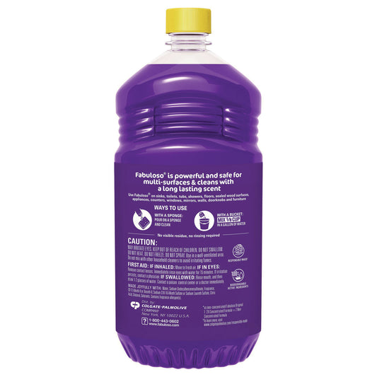 Fabuloso Multi-use Cleaner, Lavender Scent, 56 oz Bottle (53041)