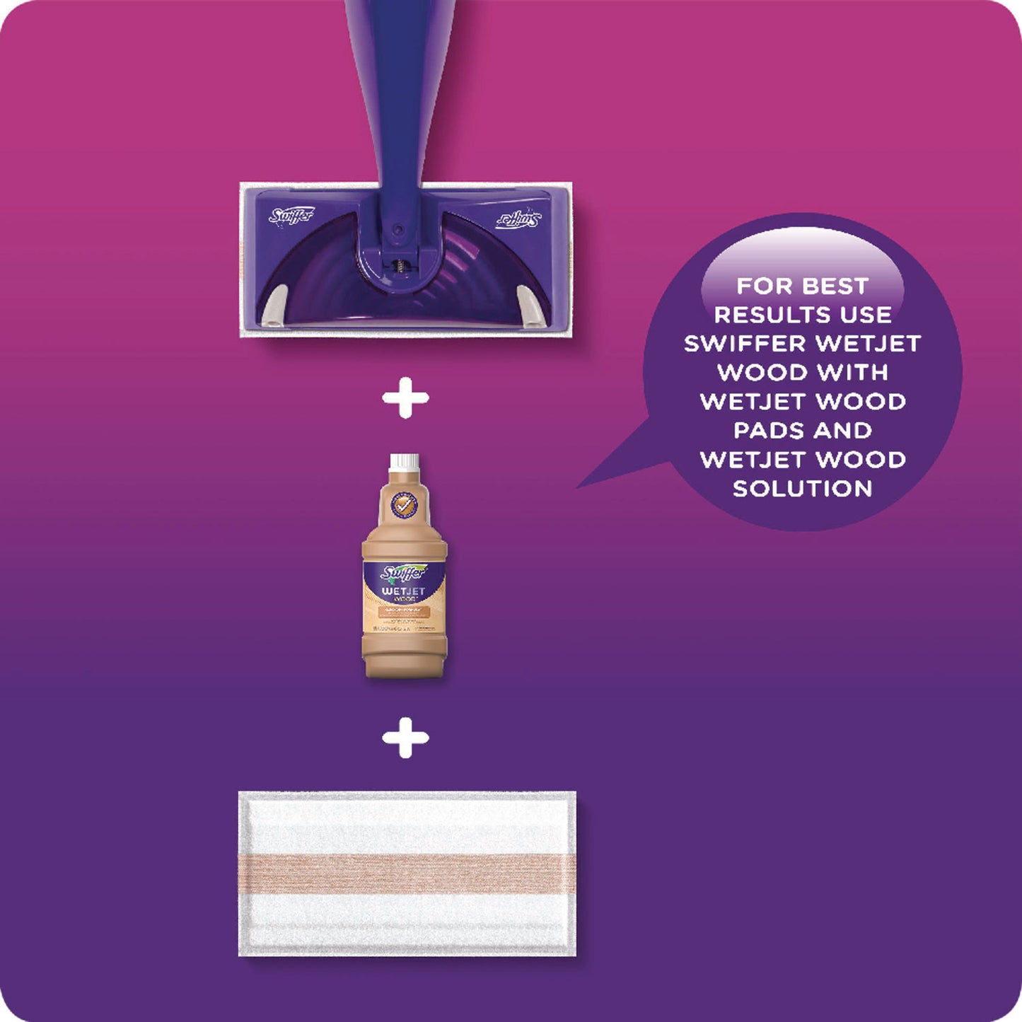 Swiffer WetJet System Cleaning-Solution Refill, Lavender Scent, 1.25 L, 4/Carton (77811CT)
