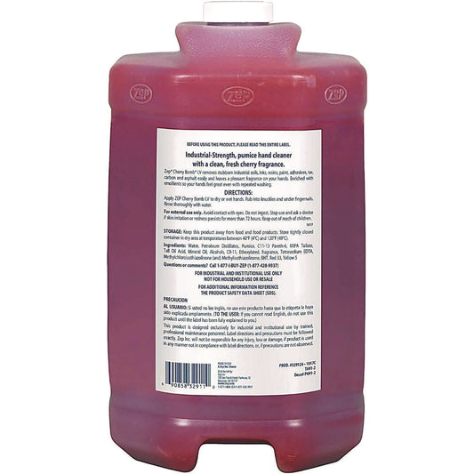 Zep Cherry Bomb Hand Cleaner Refill, Cherry Scent, 1 gal (95124EA)