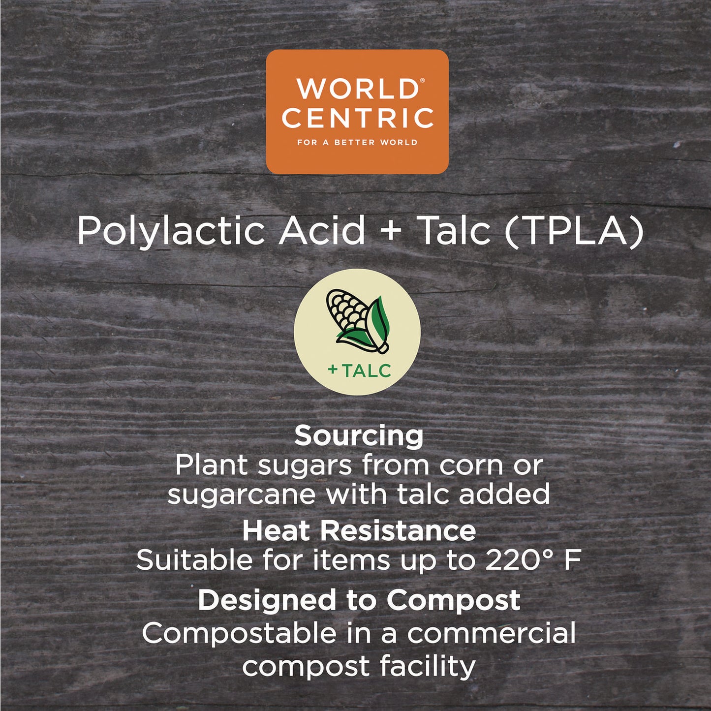 World Centric TPLA Compostable Cutlery, Fork/Knife/Spoon/Napkin, White, 250/Carton (ASPSTNL)