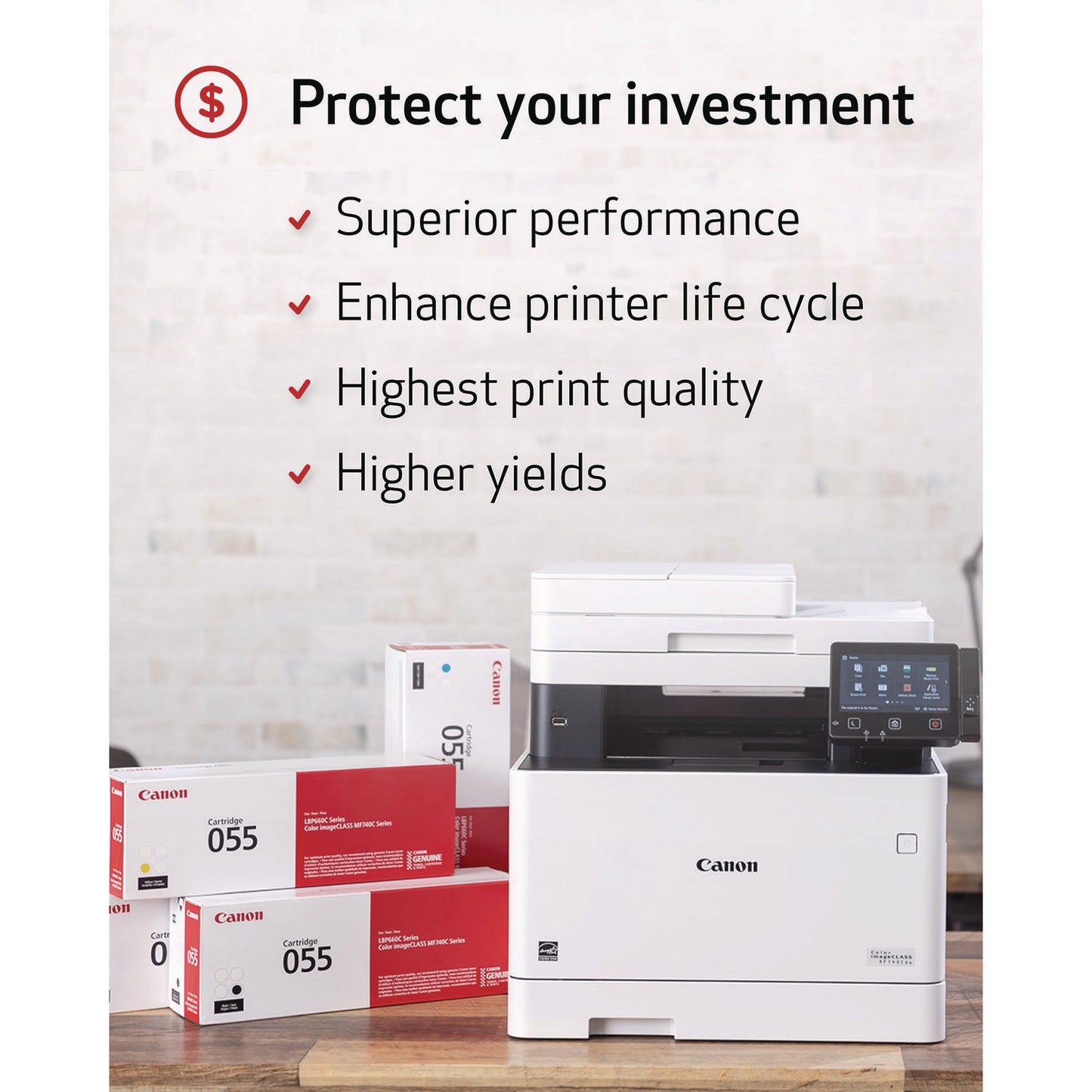 Canon 3016C001 (055) Toner, 2,300 Page-Yield, Black