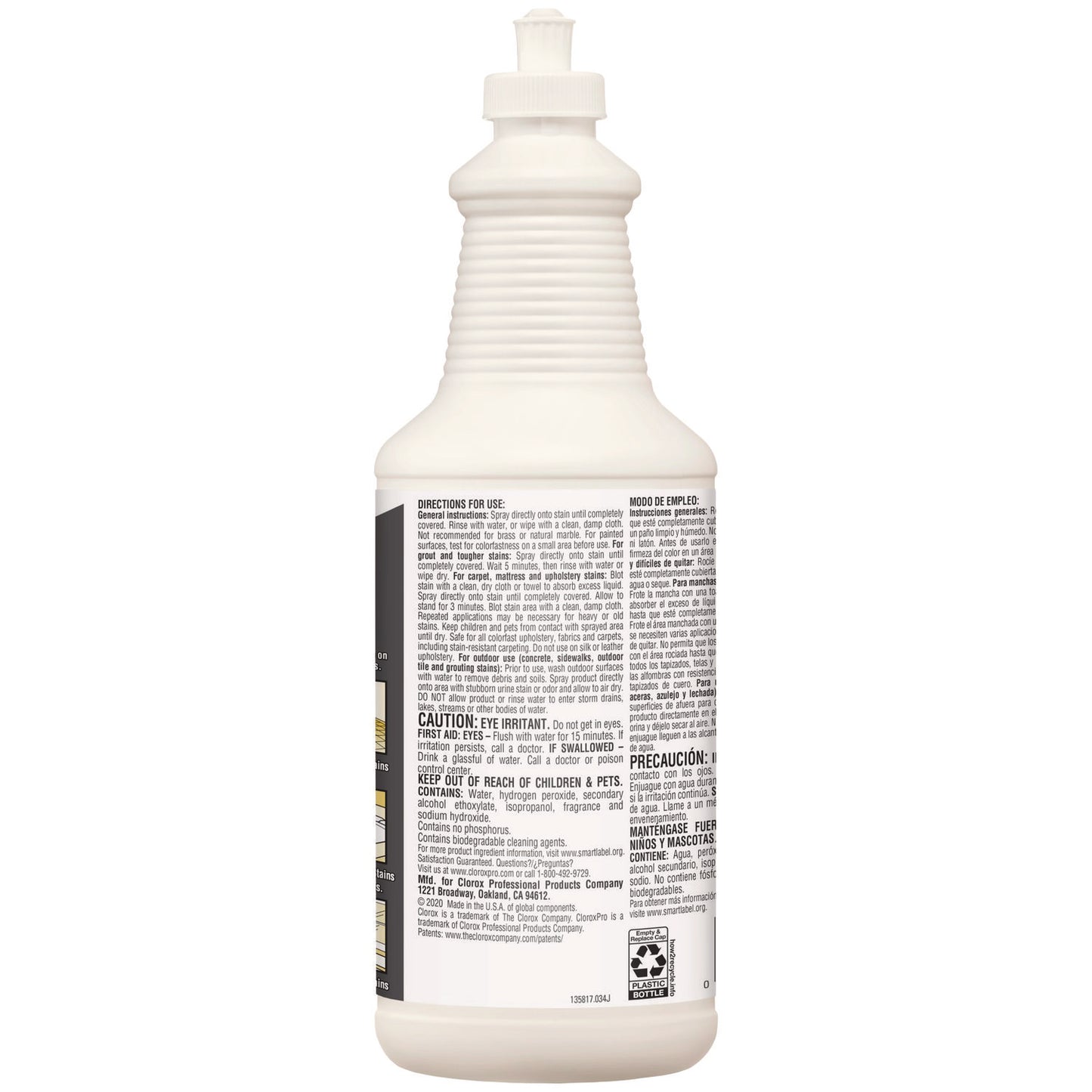 CloroxPro Urine Remover for Stains and Odors, 32 oz Pull top Bottle (31415EA)
