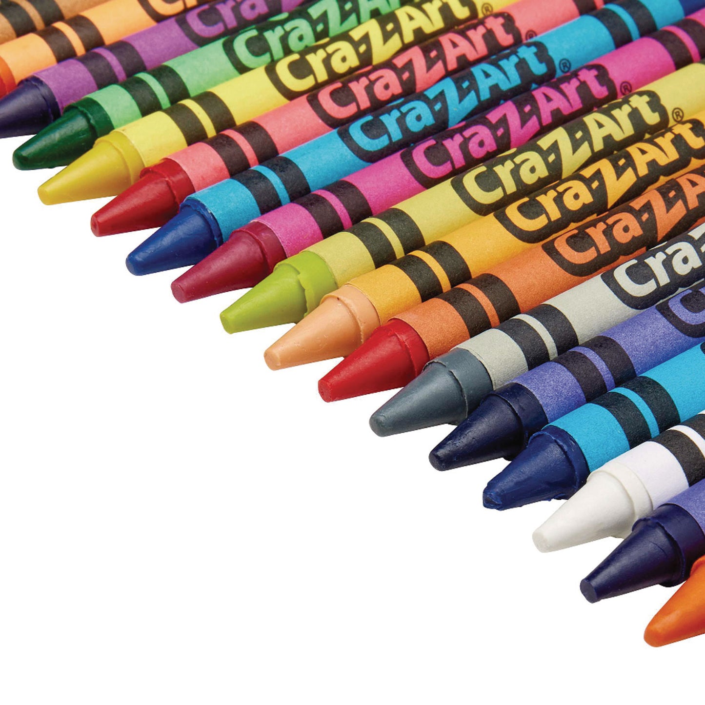 Cra-Z-Art School Quality Crayon, Assorted Colors, 24/Box (1020148)