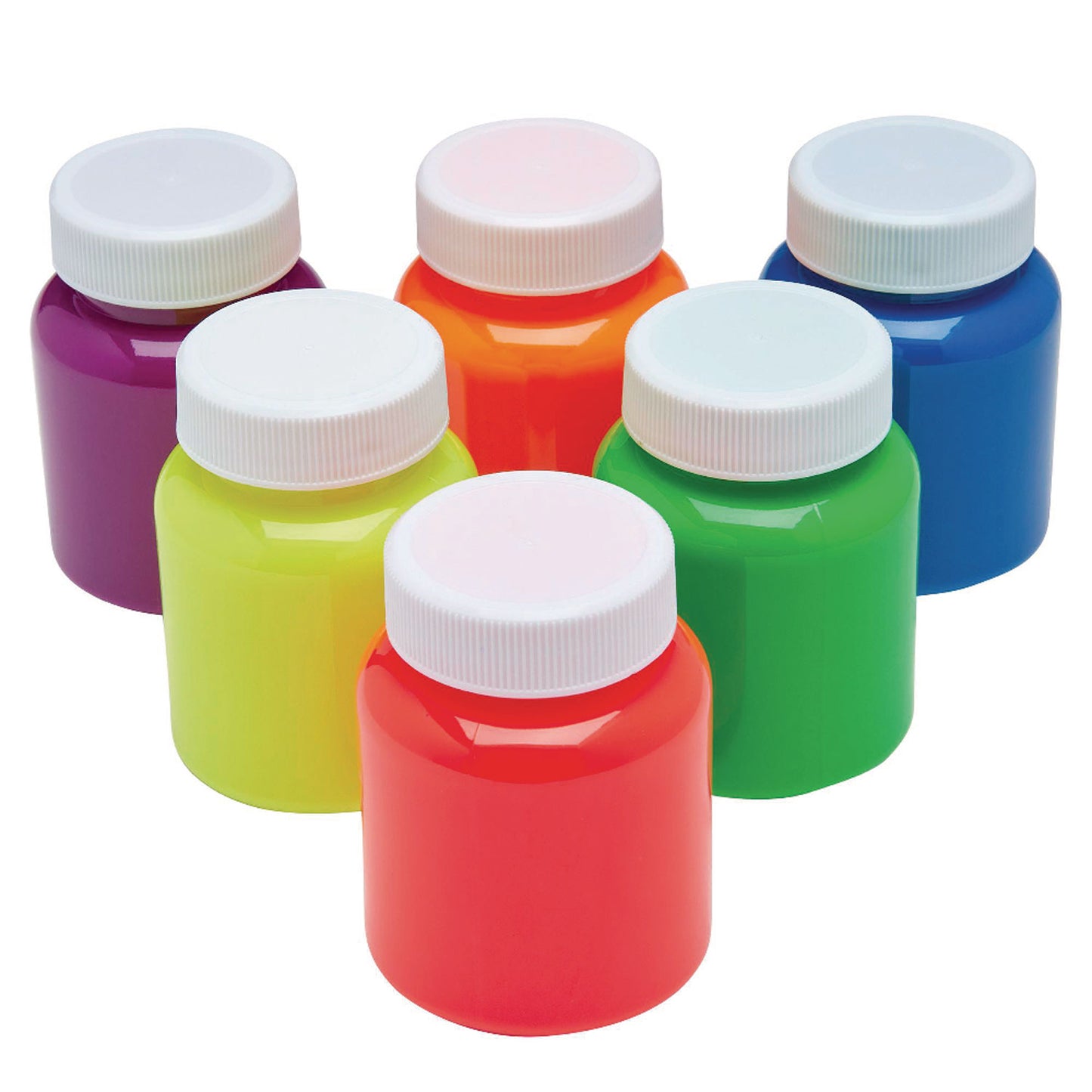 Cra-Z-Art Neon Washable Kids' Paint, 6 Assorted Neon Colors, 2 oz Bottle, 6/Pack (106466)