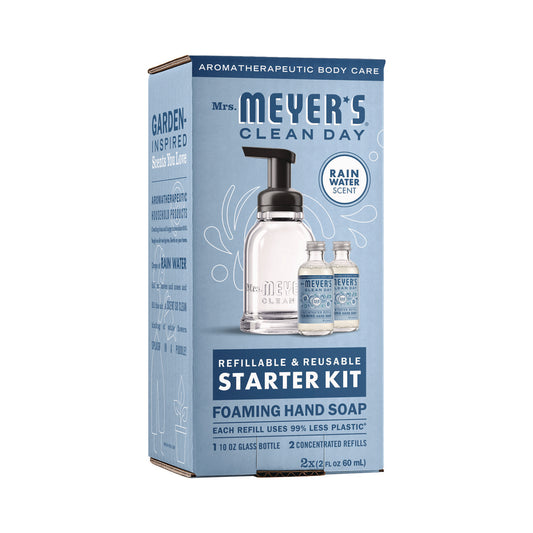 s Foaming Hand Soap Concentrate Starter Kit, Rain Water, (2) 2 oz Refill Bottles, 10 oz Dispenser Bottle (355607)