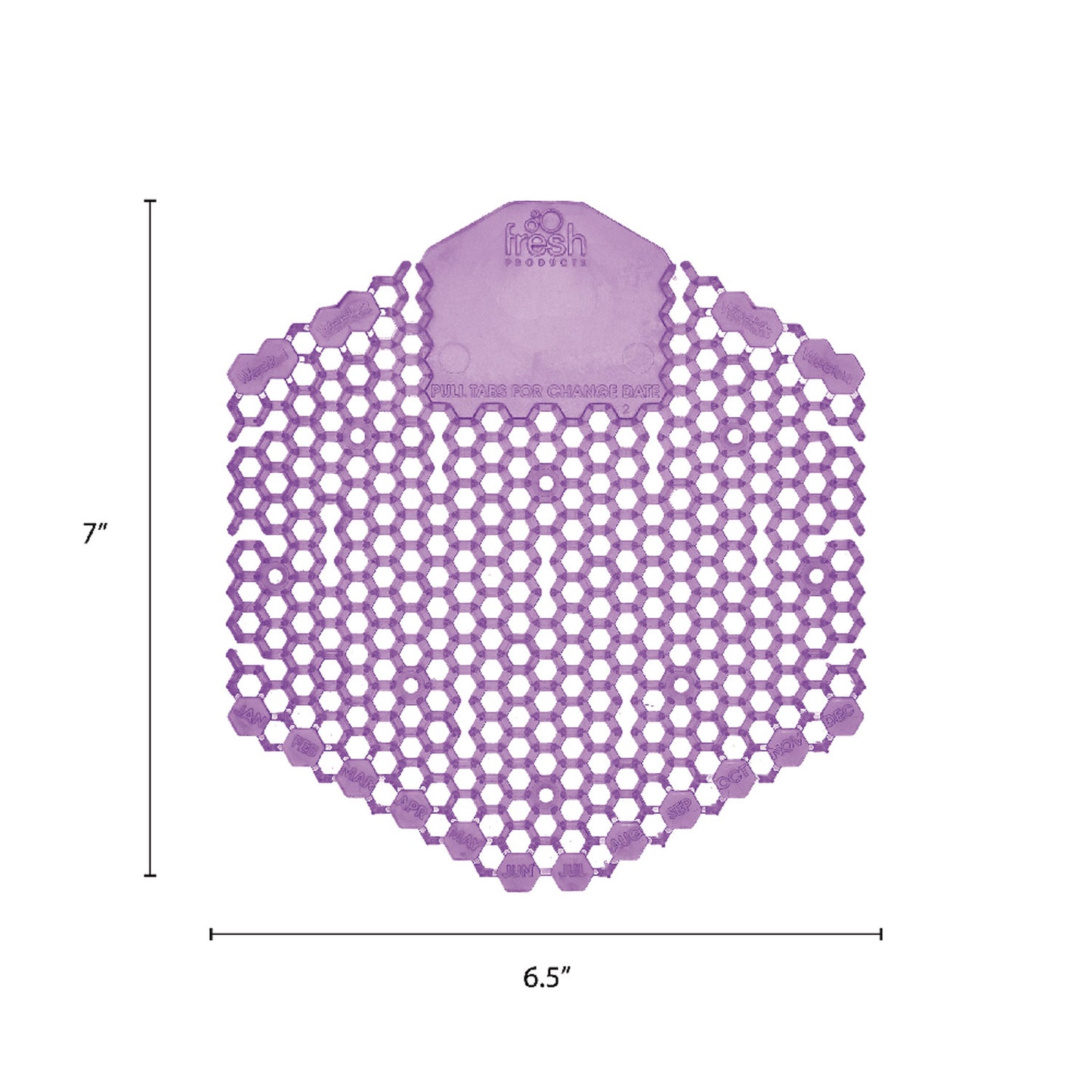 Fresh Products The Wave Urinal Deodorizer, Urinal Screens, Fabulous Scent, 58 g, Purple, 10/Box, 6 Boxes/Carton (3WDS60LAV)